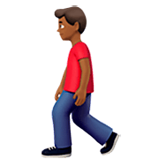 Emoji 🚶🏾‍♂️ Uomo Che Cammina: Carnagione Abbastanza Scura su Apple iOS 16.4.