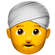 Emoji 👳‍♂️ Uomo Con Turbante su Apple iOS 16.4.