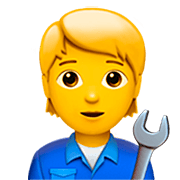 🧑‍🔧 Emoji Mechaniker(in) Apple iOS 16.4.
