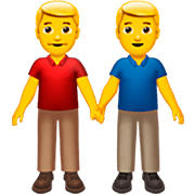 Emoji 👬 Due Uomini Che Si Tengono Per Mano su Apple iOS 16.4.