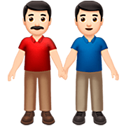 👬🏻 Emoji händchenhaltende Männer: helle Hautfarbe Apple iOS 16.4.