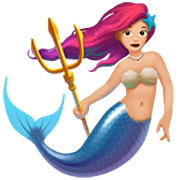 Emoji 🧜🏼‍♀️ Sirena Donna: Carnagione Abbastanza Chiara su Apple iOS 16.4.