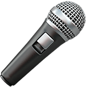 Emoji 🎤 Microfono su Apple iOS 16.4.