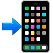 Emoji 📲 Telefono Cellulare Con Freccia su Apple iOS 16.4.