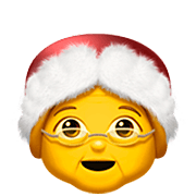 🤶 Emoji Mamãe Noel na Apple iOS 16.4.