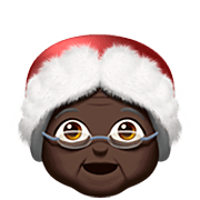 Emoji 🤶🏿 Mamma Natale: Carnagione Scura su Apple iOS 16.4.