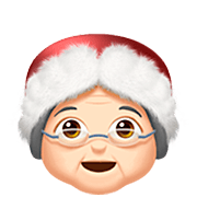 🤶🏻 Emoji Mamãe Noel: Pele Clara na Apple iOS 16.4.
