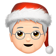 🧑🏻‍🎄 Emoji Weihnachtsperson: helle Hautfarbe Apple iOS 16.4.