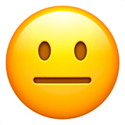 Emoji 😐 Faccina Neutra su Apple iOS 16.4.