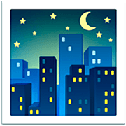 Emoji 🌃 Notte Stellata su Apple iOS 16.4.
