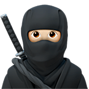 Emoji 🥷🏻 Ninja: Carnagione Chiara su Apple iOS 16.4.