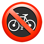 Émoji 🚳 Vélos Interdits sur Apple iOS 16.4.