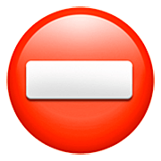 ⛔ Emoji Zutritt verboten Apple iOS 16.4.