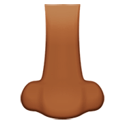 Emoji 👃🏾 Naso: Carnagione Abbastanza Scura su Apple iOS 16.4.