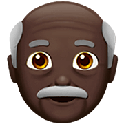 👴🏿 Emoji Homem Idoso: Pele Escura na Apple iOS 16.4.
