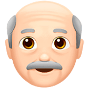 👴🏻 Emoji älterer Mann: helle Hautfarbe Apple iOS 16.4.