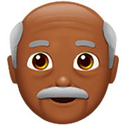 👴🏾 Emoji Homem Idoso: Pele Morena Escura na Apple iOS 16.4.