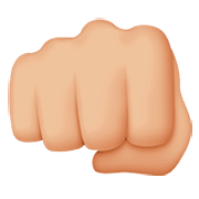 Emoji 👊🏼 Pugno Chiuso: Carnagione Abbastanza Chiara su Apple iOS 16.4.