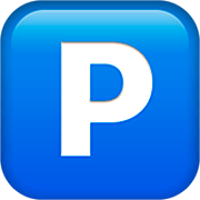🅿️ Emoji Großbuchstabe P in blauem Quadrat Apple iOS 16.4.