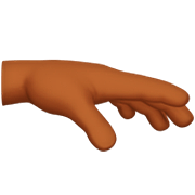 🫳🏾 Emoji Handfläche Nach Unten: mitteldunkle Hautfarbe Apple iOS 16.4.