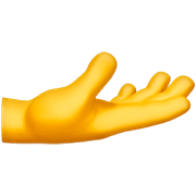 🫴 Emoji Palma Para Cima Mão na Apple iOS 16.4.