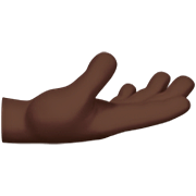 🫴🏿 Emoji Palma Para Cima Mão: Pele Escura na Apple iOS 16.4.
