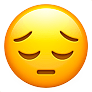 Emoji 😔 Faccina Pensierosa su Apple iOS 16.4.