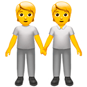 🧑‍🤝‍🧑 Emoji Dos Personas Dándose La Mano en Apple iOS 16.4.