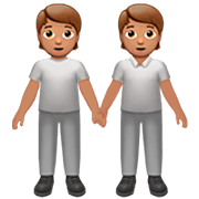 🧑🏽‍🤝‍🧑🏽 Emoji Dos Personas Dándose La Mano: Tono De Piel Medio en Apple iOS 16.4.