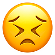 Emoji 😣 Faccina Perseverante su Apple iOS 16.4.