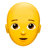 Emoji 🧑‍🦲 Persona: Calvo su Apple iOS 16.4.