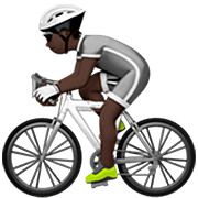 🚴🏿 Emoji Persona En Bicicleta: Tono De Piel Oscuro en Apple iOS 16.4.