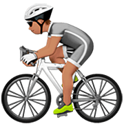 Emoji 🚴🏽 Ciclista: Carnagione Olivastra su Apple iOS 16.4.