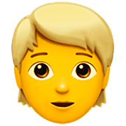 👱 Emoji Pessoa: Cabelo Louro na Apple iOS 16.4.