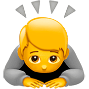 Emoji 🙇 Persona Che Fa Un Inchino Profondo su Apple iOS 16.4.