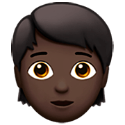 Emoji 🧑🏿 Persona: Carnagione Scura su Apple iOS 16.4.