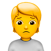 Emoji 🙍 Persona Corrucciata su Apple iOS 16.4.