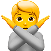 Emoji 🙅 Persona Che Fa Segno Di No su Apple iOS 16.4.