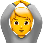 Emoji 🙆 Persona Con Gesto OK su Apple iOS 16.4.