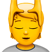 💆 Emoji Persona Recibiendo Masaje en Apple iOS 16.4.