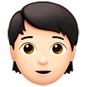 Émoji 🧑🏻 Adulte : Peau Claire sur Apple iOS 16.4.