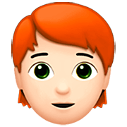 🧑🏻‍🦰 Emoji Persona: Tono De Piel Claro, Pelo Pelirrojo en Apple iOS 16.4.