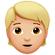 Emoji 🧑🏼 Persona: Carnagione Abbastanza Chiara su Apple iOS 16.4.