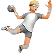 🤾🏼 Emoji Handballspieler(in): mittelhelle Hautfarbe Apple iOS 16.4.