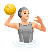 🤽🏻 Emoji Wasserballspieler(in): helle Hautfarbe Apple iOS 16.4.