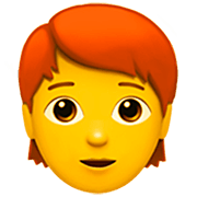 Emoji 🧑‍🦰 Persona: Capelli Rossi su Apple iOS 16.4.