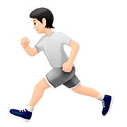 🏃🏻 Emoji Persona Corriendo: Tono De Piel Claro en Apple iOS 16.4.