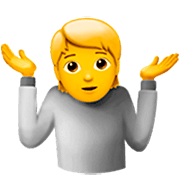 🤷 Emoji Persona Encogida De Hombros en Apple iOS 16.4.