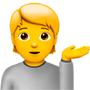 💁 Emoji Persona De Mostrador De Información en Apple iOS 16.4.