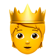 🫅 Emoji Persona Con Corona en Apple iOS 16.4.